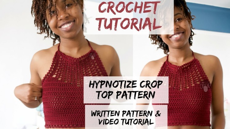 How to Crochet a Halter Top. Hypnotize Crop Top