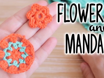 How to crochet SMALL FLOWER and SMALL MANDALA ♥ CROCHET LOVERS