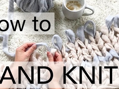 How to Hand Knit a Chunky Blanket (CHEAP!) with Simply Maggie