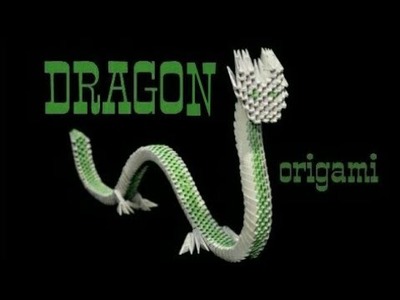 How to Make 3D Origami Chinese Dragon | DIY PAPER DRAGON