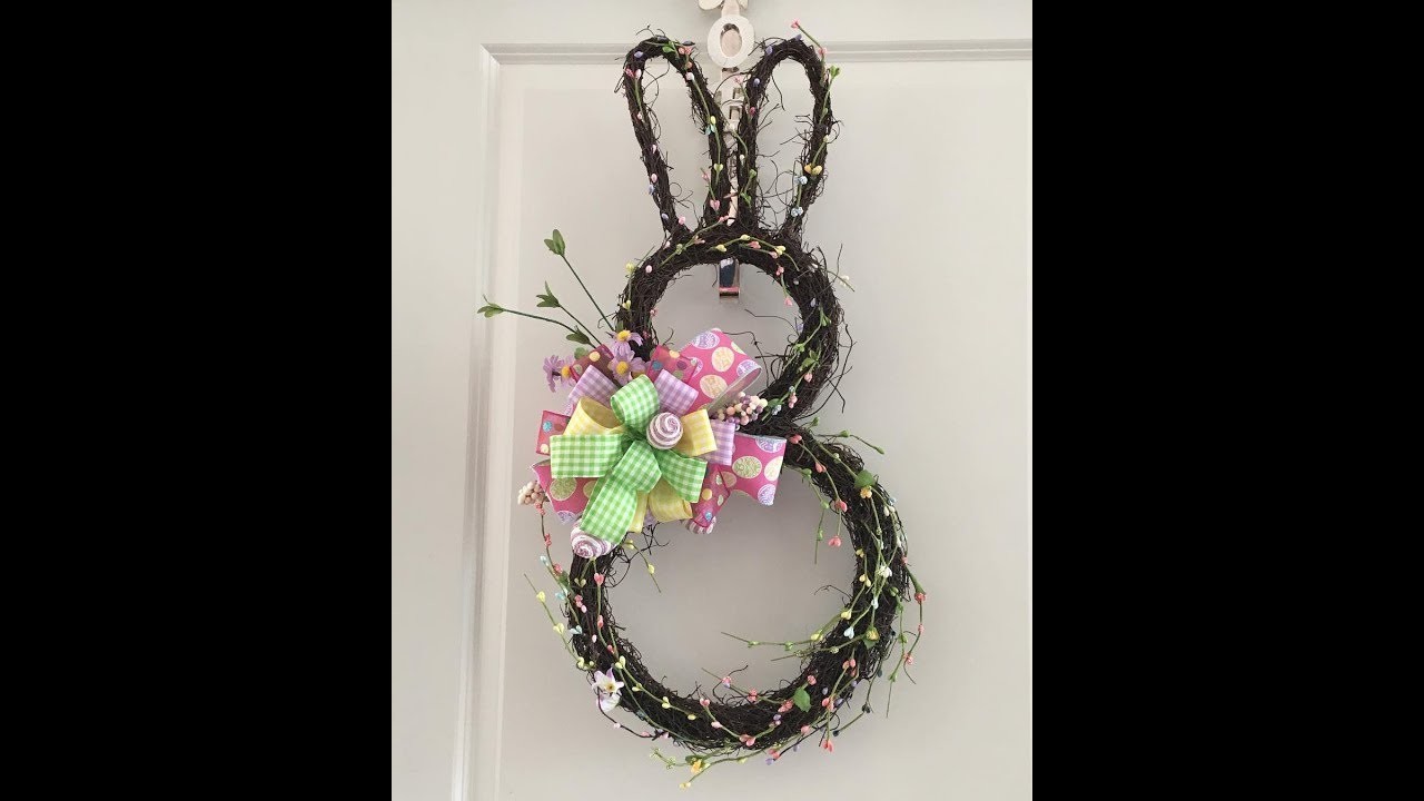 How to make a Easter Bunny Decoration wtih a Bunny Form