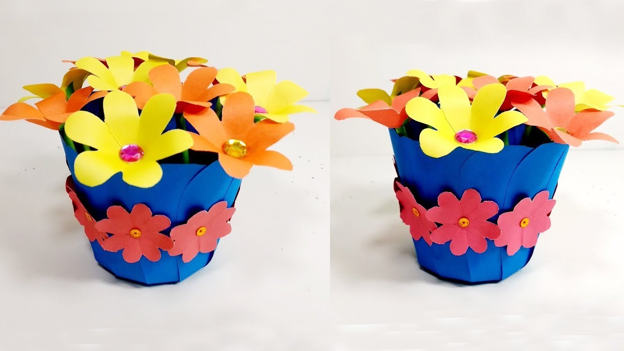 how-to-make-a-nice-paper-flower-pot-diy-beautiful-paper-pot-jarines