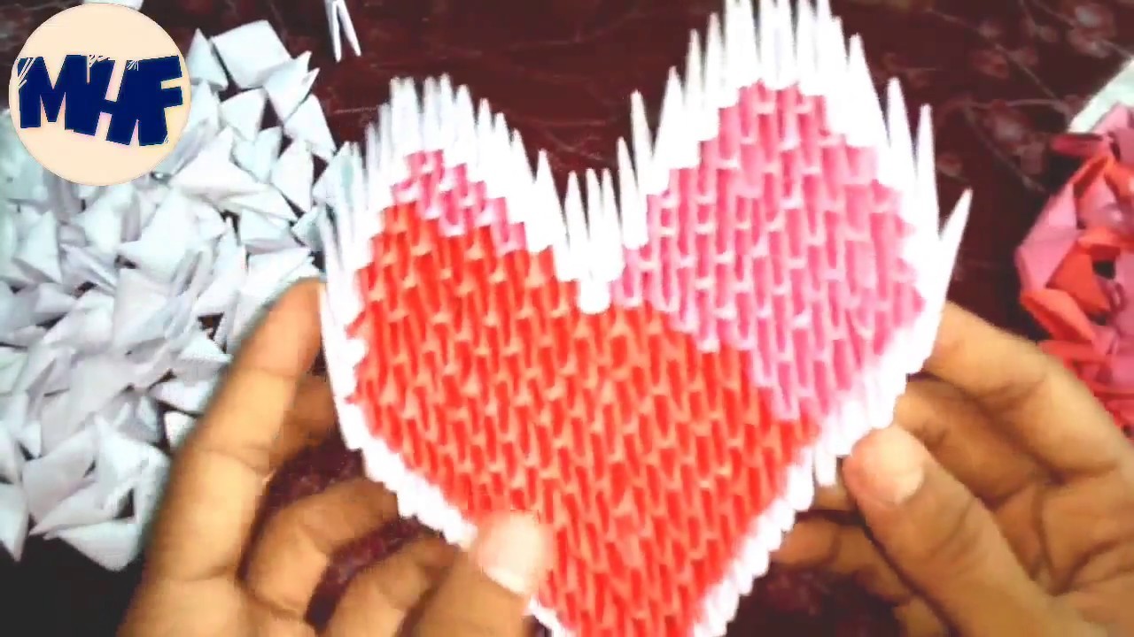 How to make a Paper Heart | DIY paper Craft | Origami Heart Tutorial || ????