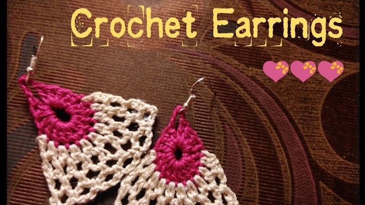 ???? How to make Crochet Earrings ????