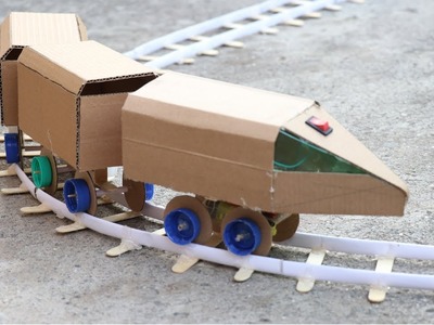 How to make electric bullet train from cardboard | DIY