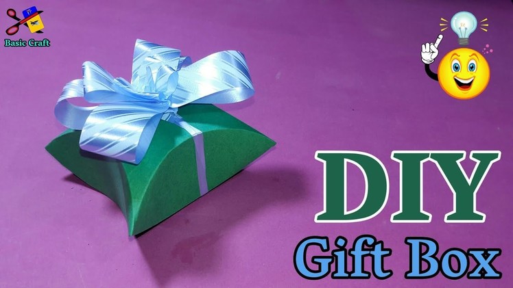 How To Make Gift Box | DIY Arts And Crafts | Handmade Craft | Craft Idea From Paper | Basic Craft