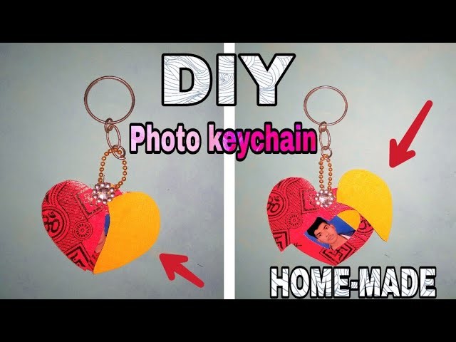 How to make heart keychain at home | photo keychain | | beautiful keychain | | with photo | | diy |