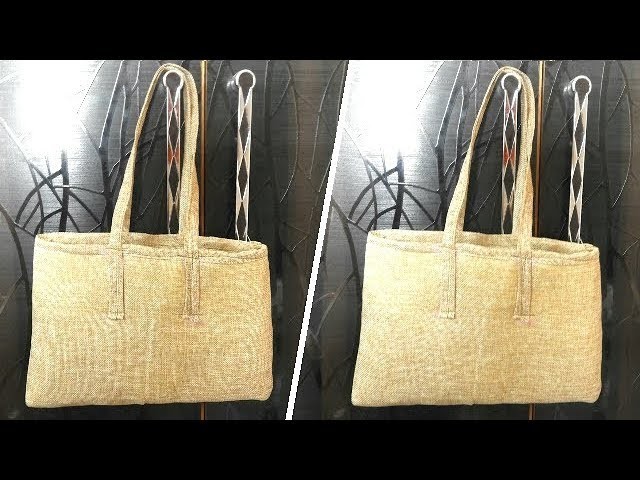 How to Make Jute Tote Bag at Home | Jute Bags Making at Home | Banjara Bag Making | UMA