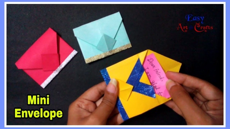 How To Make Mini Envelope Super Easy - DIY Mini Envelope - Paper Envelope Tutorial