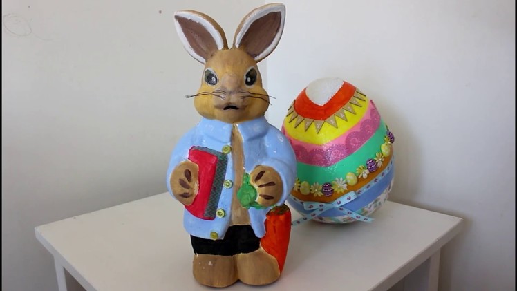 How to make peter rabbit with styrofoam shape