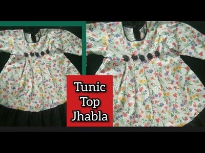 How to make tunic top baby frock baby jabla stylish frock full cutting and stitching full tutorial