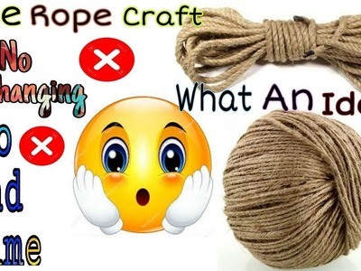Jute rope craft | Unique ideausing Jute Rope craft