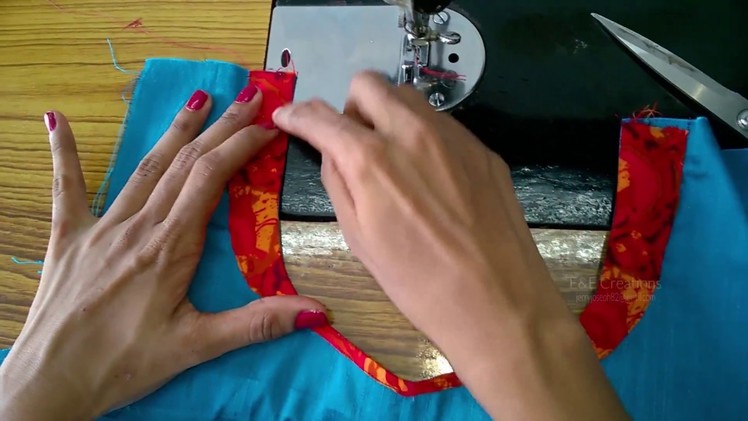 Latest model simple neck design and fabric button making easy method(DIY)
