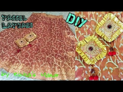 Making of designer tassel. Latkan- Lehnga | Lehnga Latkans | DIY fabric Tassel hanggings