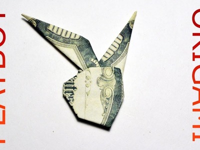 Money BUNNY PLAYBOY Origami Dollar Tutorial DIY Folded