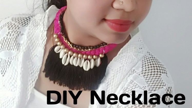 Necklace,diy, choker,silk thread necklace , Ankara ,rope jewelry, handmade jewelry, designer jewelr