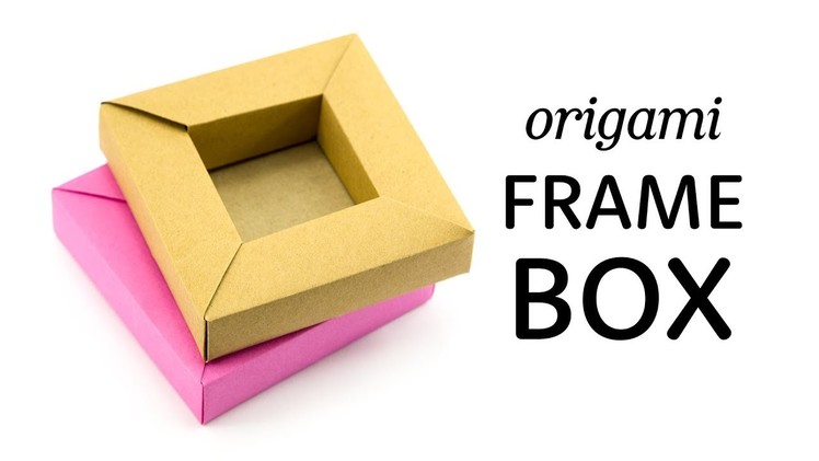 Origami Frame Box Tutorial - DIY Shadow Box - Paper Kawaii