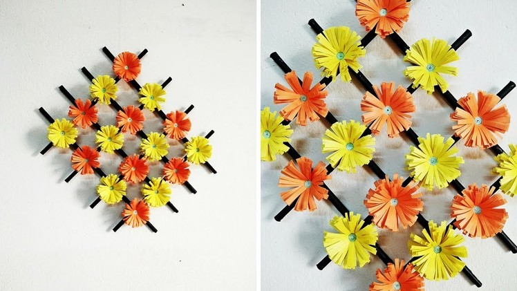 Paper Flower Wall Hanging - 2 | DIY Hanging Flower | Wall Decoration Ideas | Craftastic