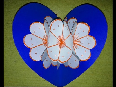 Pop Up Card Heart| DIY Valentine's Day Heart Popup Card| marriage anniversary -FlowerUPC |