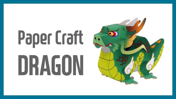 페이퍼크래프트- 드래곤 만들기(Paper Craft- Make a Dragon)