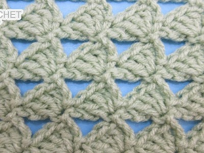 Triangle Trains Crochet Stitch - Calendar Blanket - May
