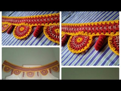 தோரணம் - VERY EASY Crochet Toran. Thoranam. Door Hanging Pattern Tutorial in Tamil