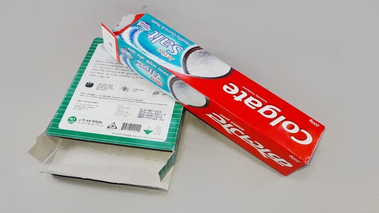 Waste material reuse idea | Best out of waste | DIY arts and crafts | recycling toothpaste packets