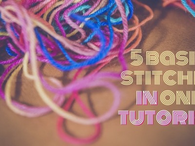 5 Basic crochet stitches in Tamil with English subtitles