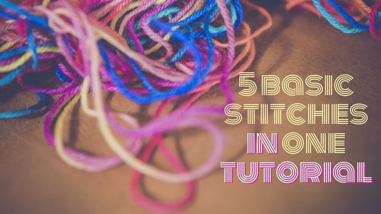 5 Basic crochet stitches in Tamil with English subtitles