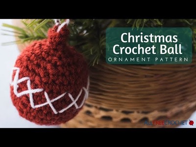 Christmas Crochet Ball Ornament Pattern