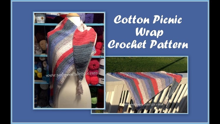 Cotton Picnic Wrap Crochet Pattern