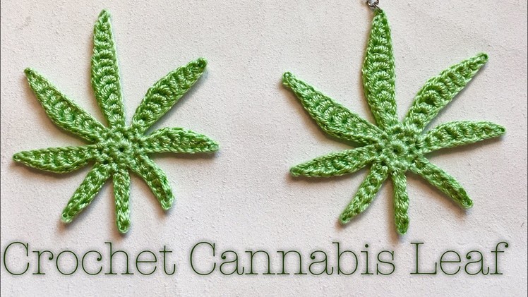 Crochet Cannabis Leaf