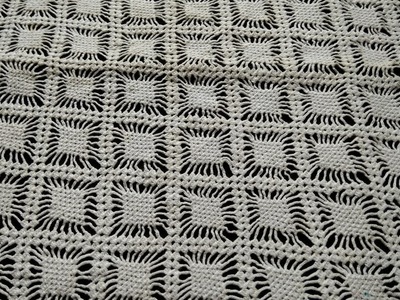 Crochet table cloth design