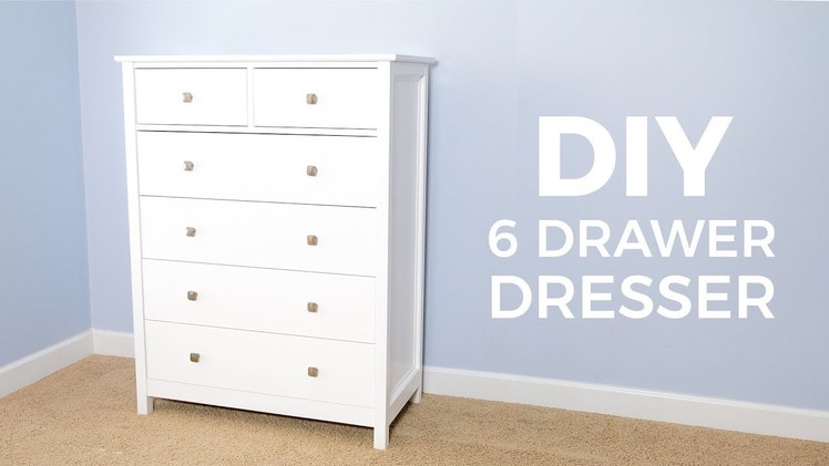 DIY 6 Drawer Tall Dresser | How to Build