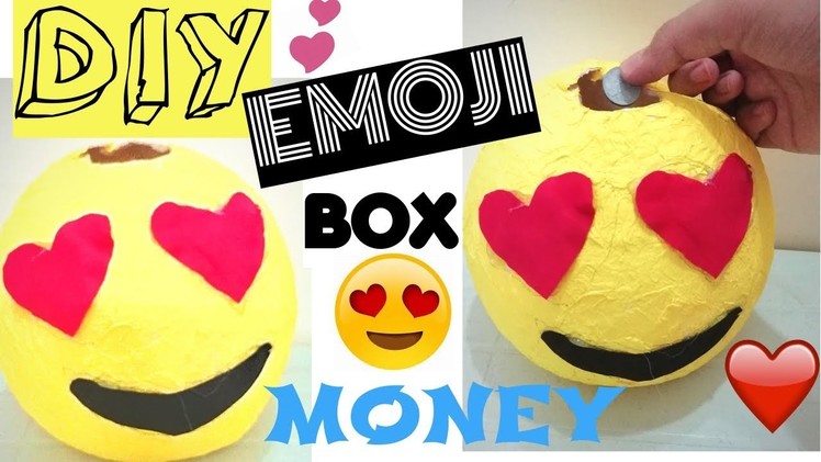 DIY Emoji Money Box Out Of Tissue Papers-How To Make Money Box Room Decor