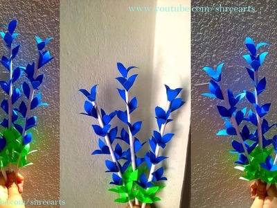 DIY: How to Make Beautiful Paper Flower Stick For Room Decoration!|SHREEARTS