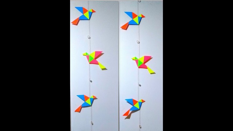 Diy How to make Easy Paper Bird Hanging