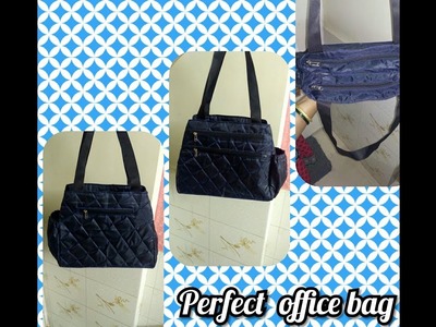 DIY How to sew a waterproof beautiful and elegant office bag for ladies