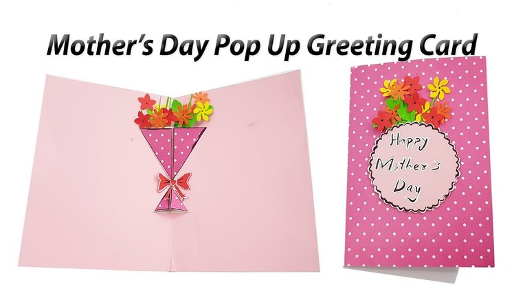 DIY Pop Up Greeting Card for Mother's Day. Teacher's Day  | How to make | JK Arts 1381