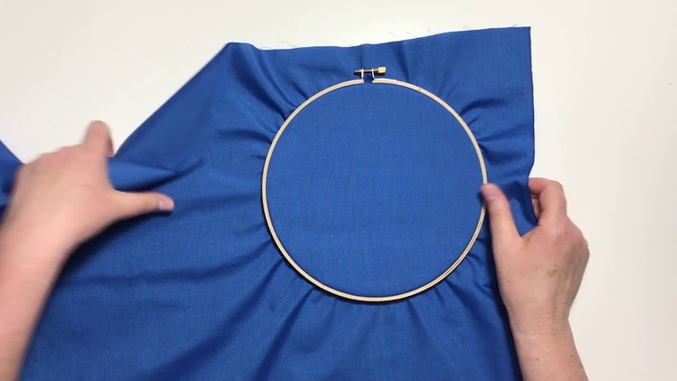 Embroidery Tutorial - How To Stretch Fabric in the Hoop