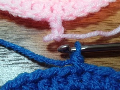 How to begin half double & double crochet in rounds