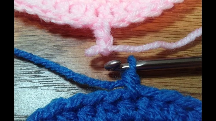 How to begin half double & double crochet in rounds