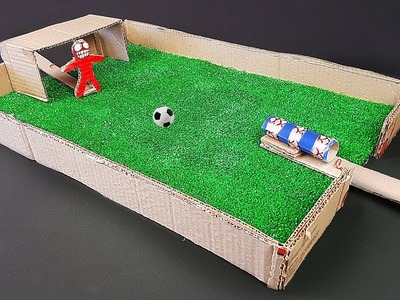 How to Build Crazy Football Table Game. Soccer Table From Cardboard Fifa 2018