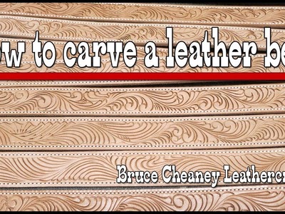 How to carve a leather belt