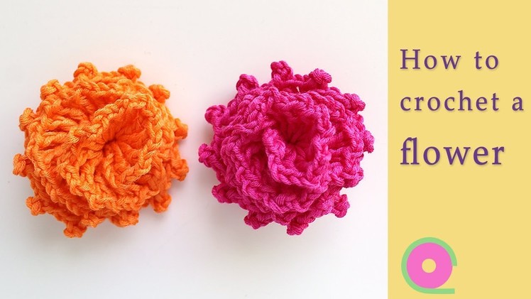 How to crochet  a flower