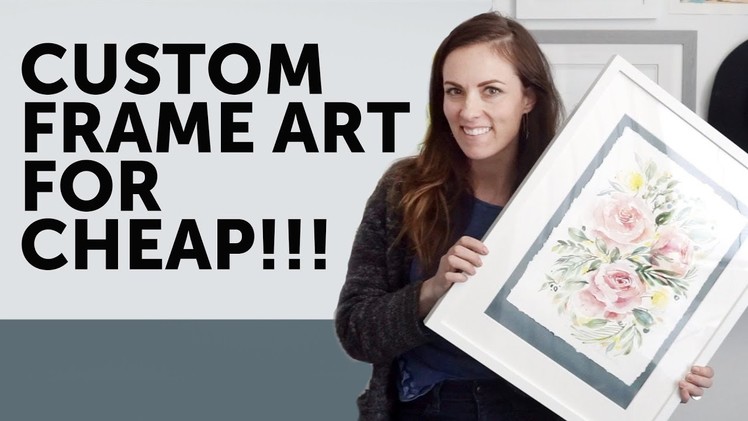 How-to Custom Frame Artwork for CHEAP!!! How-To Make a Deckled Edge in Minutes!