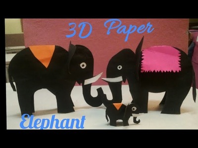How to make 3D paper Elephant? Easy and simple