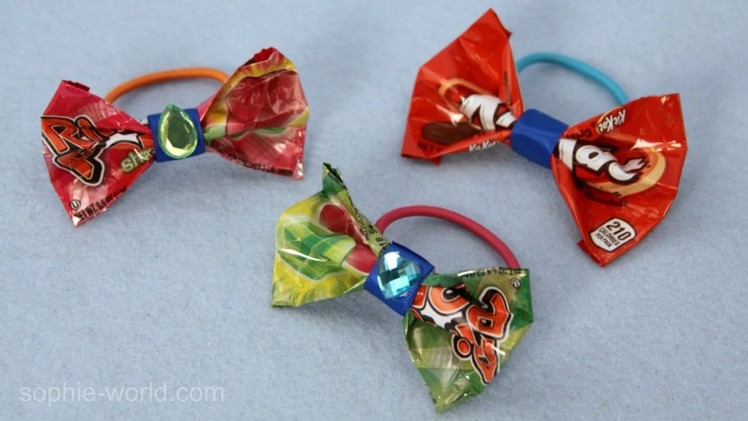 How to Make a Bow from a Candy Wrapper | Sophie's World