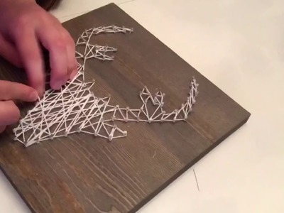 How to Make a Deer String Art Hanging Plaque