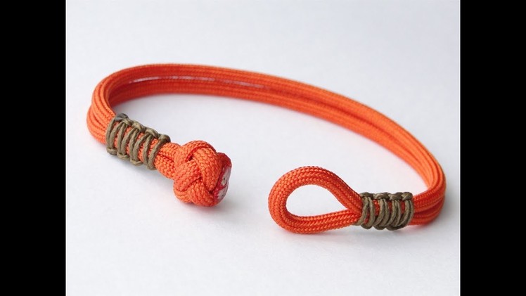 How to Make a Diamond Knot and Loop Closure. Micro Cord Cobra Weave Paracord Friendship Bracelet